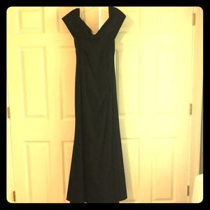 Eliza J Floor length fitted gown